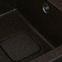 Гранітна мийка для кухні Platinum 7850 CUBE матова Шоколад