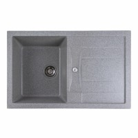 Гранітна мийка для кухні Platinum 7850 TROYA матова Сіра