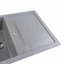 Гранітна мийка для кухні Platinum 7850 TROYA матова Сіра