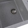 Гранітна мийка для кухні Platinum 7850 TROYA матова Сіра