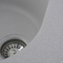 Гранітна мийка для кухні Platinum 510 LUNA матова Біла в крапку