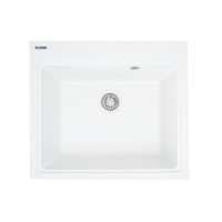 Мийка гранітна Platinum 5852 VESTA матова Білосніжна