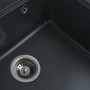 Гранітна мийка для кухні Platinum 5852 VESTA матова Антрацит