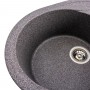 Гранітна мийка для кухні Platinum 5847 ONYX матова (мікс)