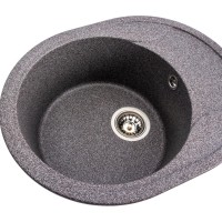 Гранітна мийка для кухні Platinum 5847 ONYX матова (мікс)
