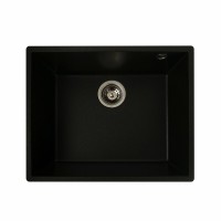 Гранітна мийка для кухні Platinum 5444 OASIS матова Чорна GOLD
