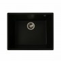 Гранітна мийка для кухні Platinum 5444 OASIS матова Чорна GOLD