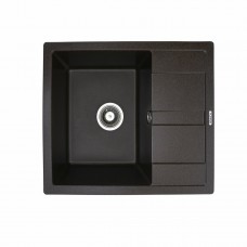 Гранітна мийка для кухні Platinum 5851 ARIA матова Шоколад
