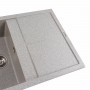 Гранітна мийка для кухні Platinum 7950 Selena матова Сіра