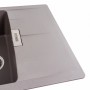 Гранітна мийка для кухні Platinum 6250 ZIRKONE матова Дюна