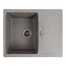 Гранітна мийка для кухні Platinum 6250 ZIRKONE матовий сірий