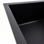 Гранітна мийка для кухні Platinum 6550 LOTOS матова чорна