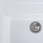 Гранітна мийка для кухні Platinum 5751 NIKA глянець Білосніжна