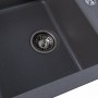 Гранітна мийка для кухні Platinum 7850 TROYA матова Сірий мусон