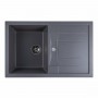 Гранітна мийка для кухні Platinum 7850 TROYA матова Сірий мусон