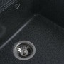 Гранітна мийка для кухні Platinum 5852 VESTA матова Графіт