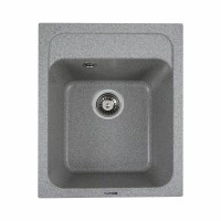 Гранітна мийка для кухні Platinum 4050 KORRADO матова Сіра