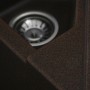 Гранітна мийка для кухні Platinum 9950 PANDORA матова Шоколад