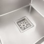 Мийка Platinum Handmade НSB 450x450x220 нержавійка (квадратний сифон.3,0/1,0)
