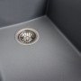 Гранітна мийка для кухні Platinum 4150 SOKIL матова (сірий металік)