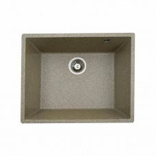 Гранітна мийка для кухні Platinum 5444 OASIS матова Карамель