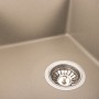 Гранітна мийка для кухні Platinum 5851 ARIA матовий Титан