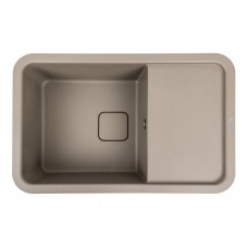 Гранітна мийка для кухні Platinum 7850 CUBE матовий Титан