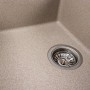 Гранітна мийка для кухні Platinum 6550 LOTOS матова Сафарі