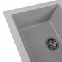 Гранітна мийка для кухні Platinum 7850 TROYA матова Топаз