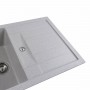 Гранітна мийка для кухні Platinum 7850 TROYA матова Топаз