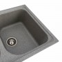 Гранітна мийка для кухні Platinum 7950 Equatoria глянець Сірий