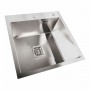 50*50 Мийка нержавійка Platinum Handmade HSB (квадратний сифон 3,0/1,0)