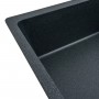 Гранітна мийка для кухні Platinum 7749 ROMA матова (антрацит)