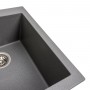 Гранітна мийка для кухні Platinum 4150 SOKIL матова (сірий мусон)