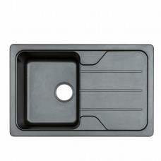 Гранітна мийка для кухні Platinum 7850 VERONA матова Чорна GOLD
