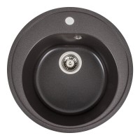 Гранітна мийка для кухні Platinum 510 LUNA матовая Гренадін