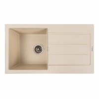 Гранітна мийка для кухні Platinum 7843 SOLID матовий Пісок