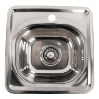 Кухонна мийка з нержавіючої сталі Platinum 4848 ПОЛІРОВКА (0,6/170 мм)