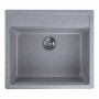 Гранітна мийка для кухні Platinum 5751 NIKA глянець Сіра