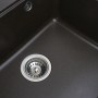 Гранітна мийка для кухні Platinum 5852 VESTA матова Шоколад