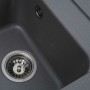 Гранітна мийка для кухні Platinum 4050 KORRADO матова Сірий мусон