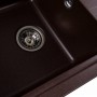 Гранітна мийка для кухні Platinum 6243 LIANA матова Мокко