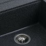 Гранітна мийка для кухні Platinum 5149 FIESTA матова Графіт