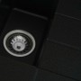 Гранітна мийка для кухні Platinum 7850W TOSKANA матова Чорна GOLD
