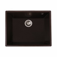Гранітна мийка для кухні Platinum 5444 OASIS матова Мокко