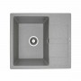 Гранітна мийка для кухні Platinum 5851 ARIA матова Сіра