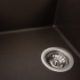 Гранітна мийка для кухні Platinum 7950 Selena матова Темна скеля