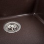 Гранітна мийка для кухні Platinum 5852 VESTA матова Мокко