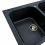 Гранітна мийка для кухні Platinum 7950 Equatoria глянець Антрацит