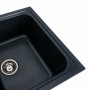 Гранітна мийка для кухні Platinum 7950 Equatoria глянець Антрацит